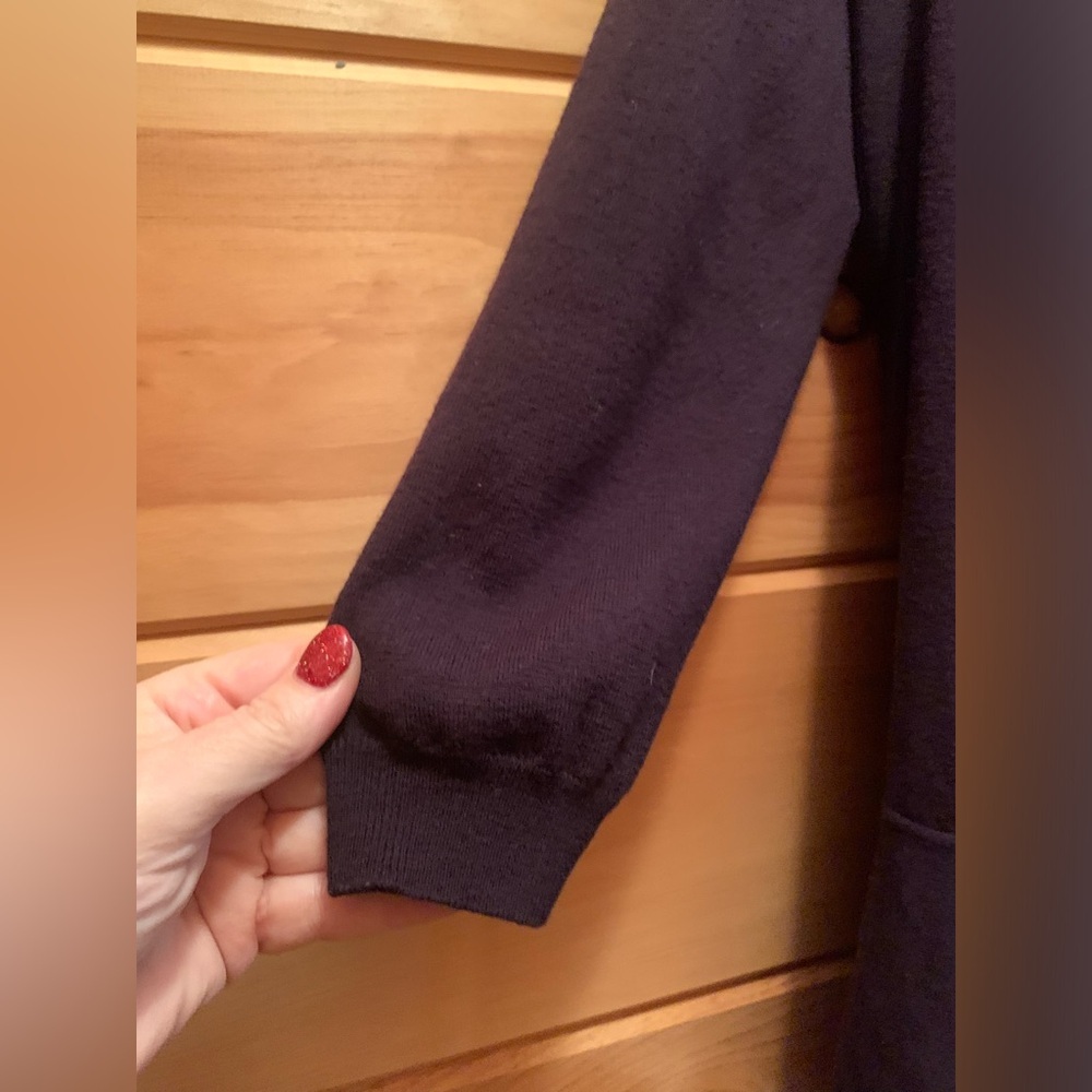 Theory Wool Blend, Drape Front, Open Cardigan Wit… - image 3